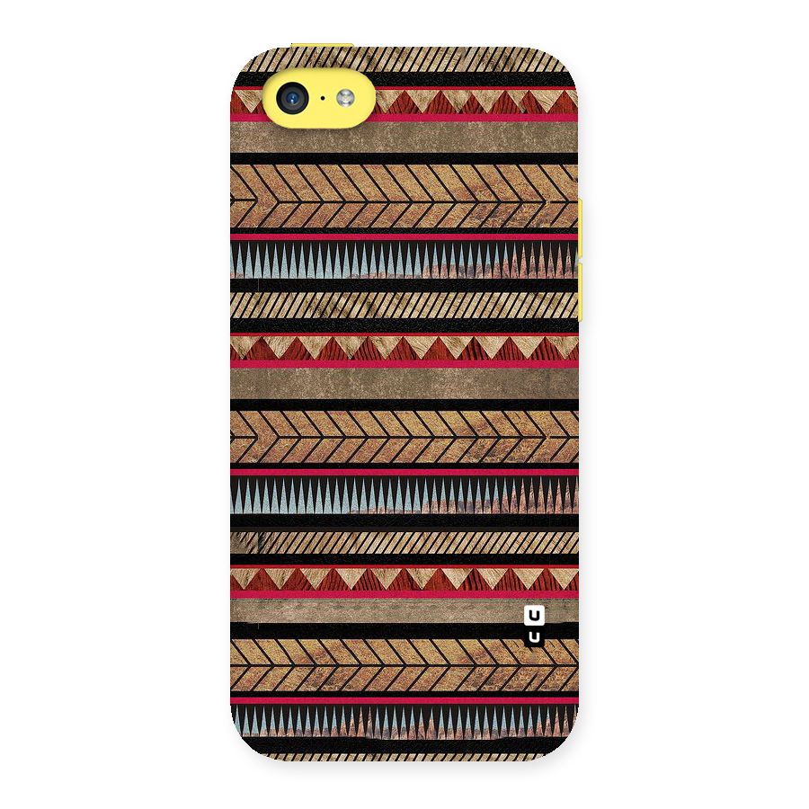 Red Indie Pattern Back Case for iPhone 5C