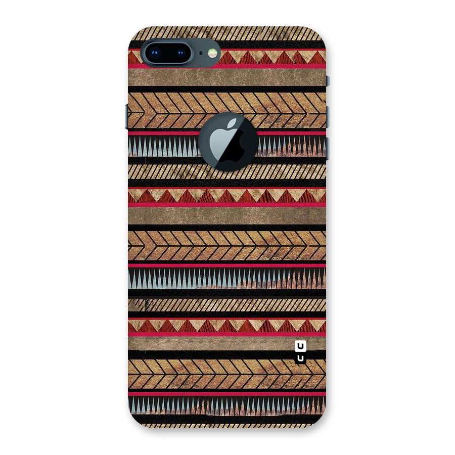 Red Indie Pattern Back Case for iPhone 7 Plus Logo Cut
