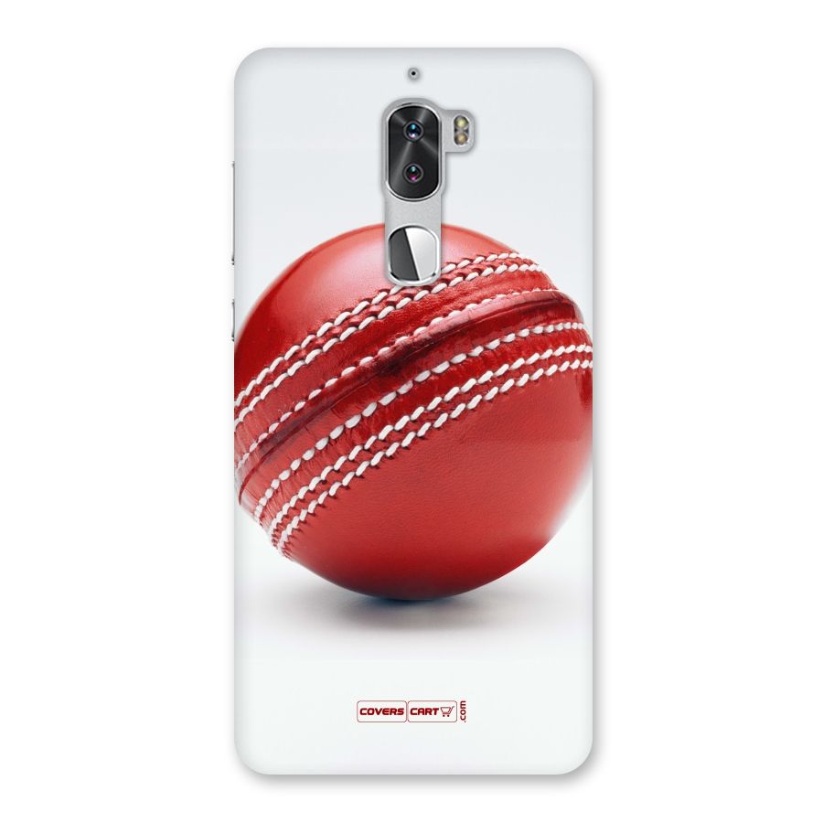 Red International Cricket Ball Back Case for Coolpad Cool 1