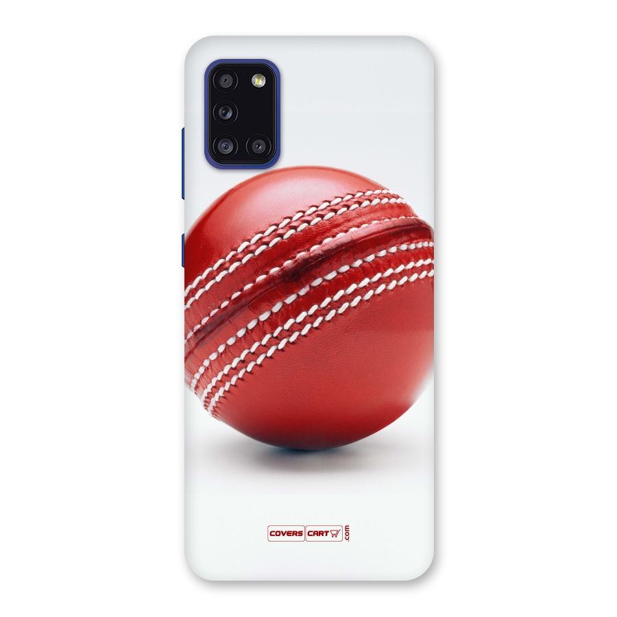 Red International Cricket Ball Back Case for Galaxy A31