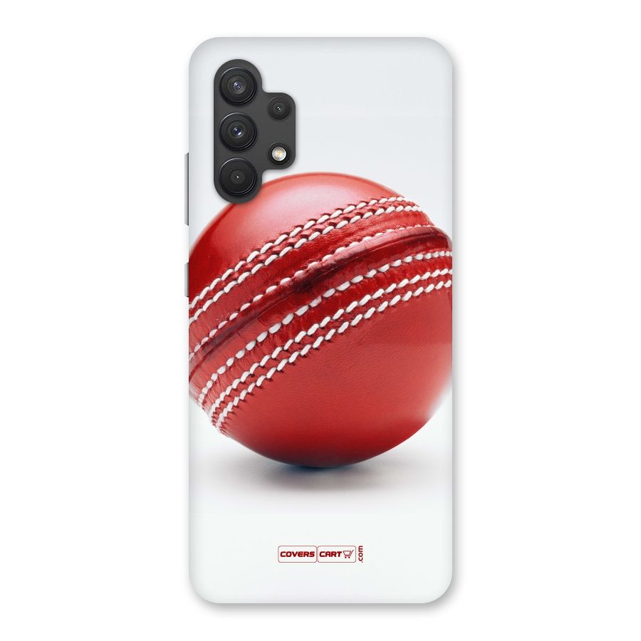 Red International Cricket Ball Back Case for Galaxy A32