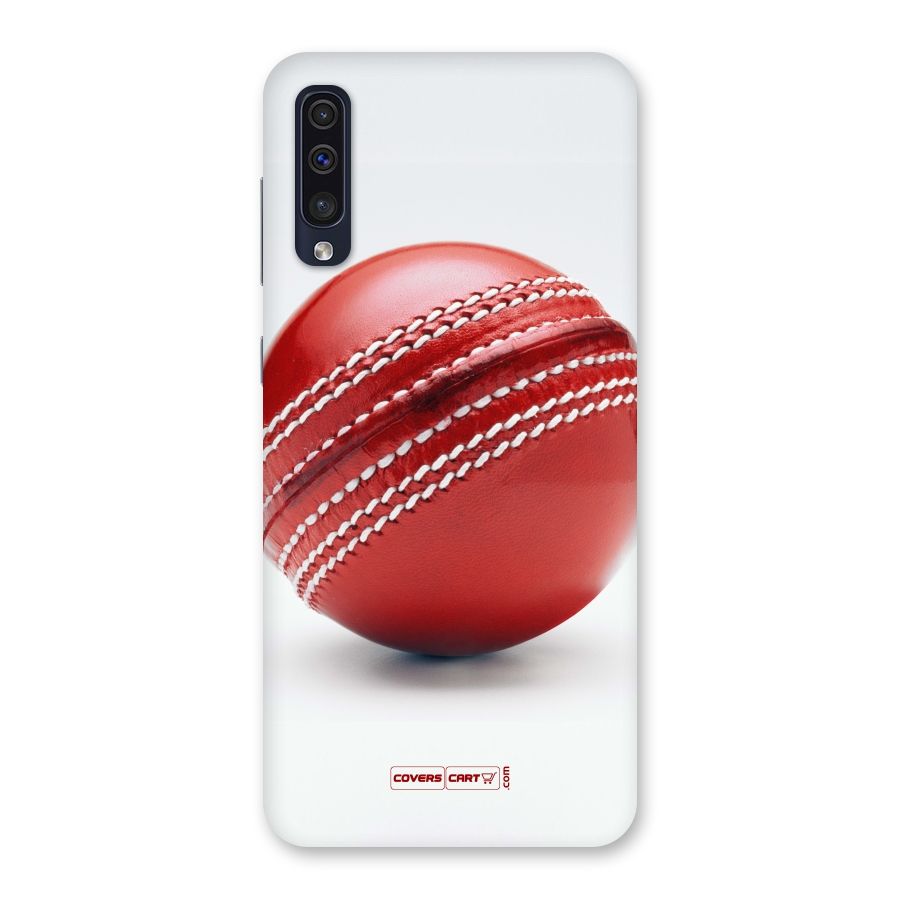 Red International Cricket Ball Back Case for Galaxy A50s