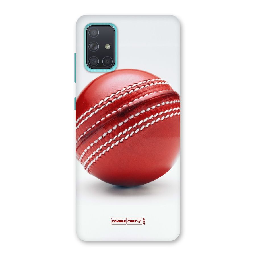 Red International Cricket Ball Back Case for Galaxy A71