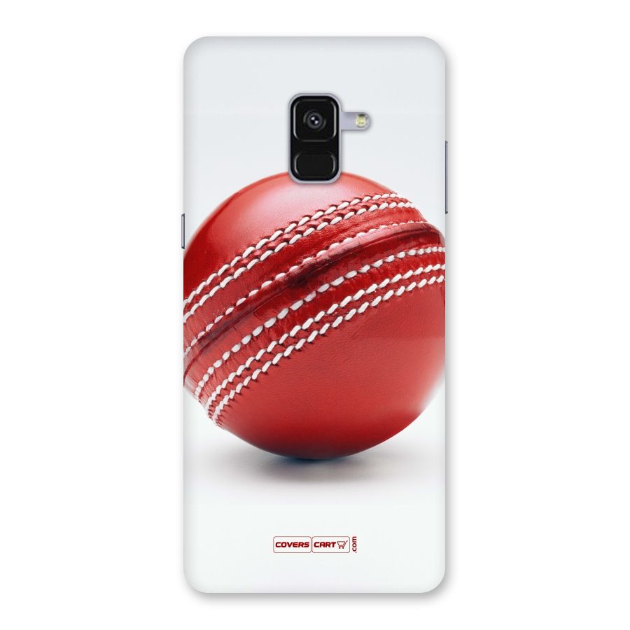 Red International Cricket Ball Back Case for Galaxy A8 Plus