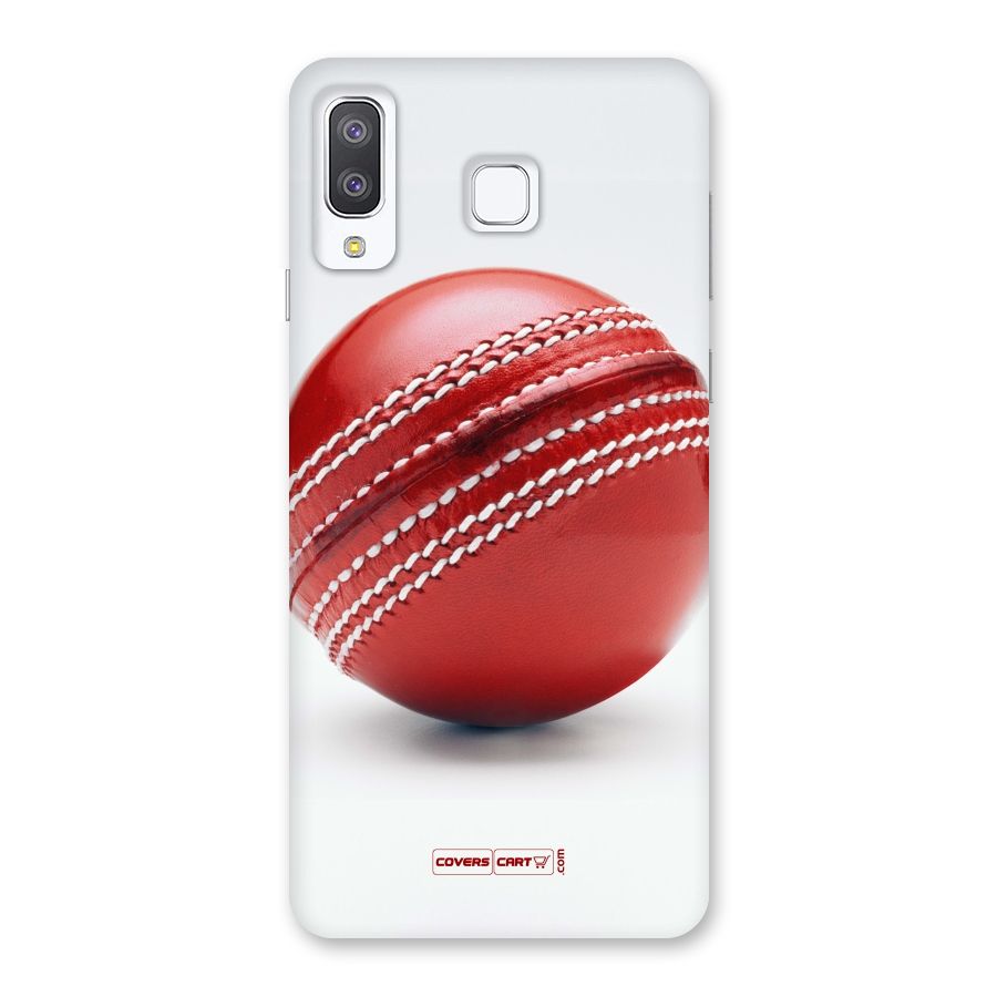 Red International Cricket Ball Back Case for Galaxy A8 Star