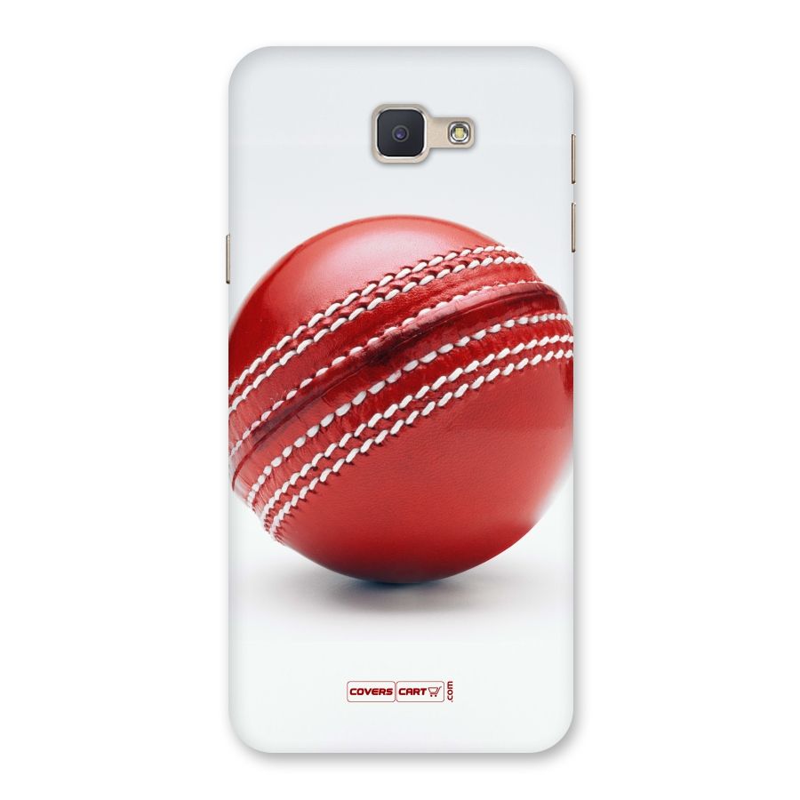 Red International Cricket Ball Back Case for Galaxy J5 Prime