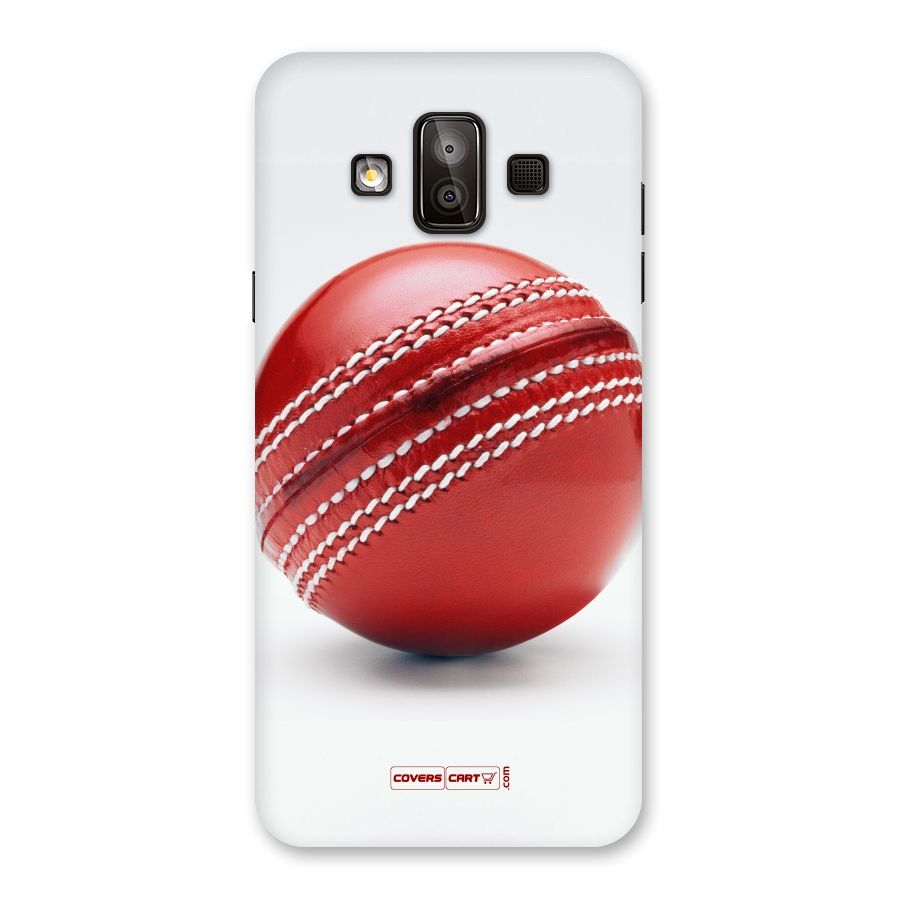 Red International Cricket Ball Back Case for Galaxy J7 Duo