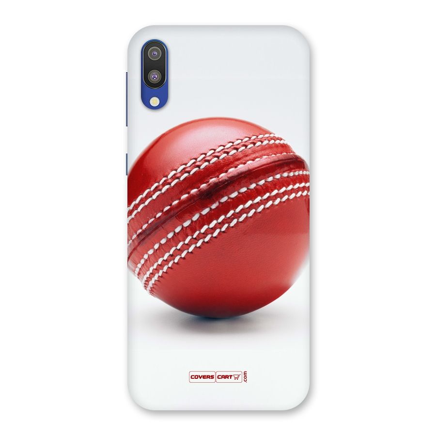 Red International Cricket Ball Back Case for Galaxy M10