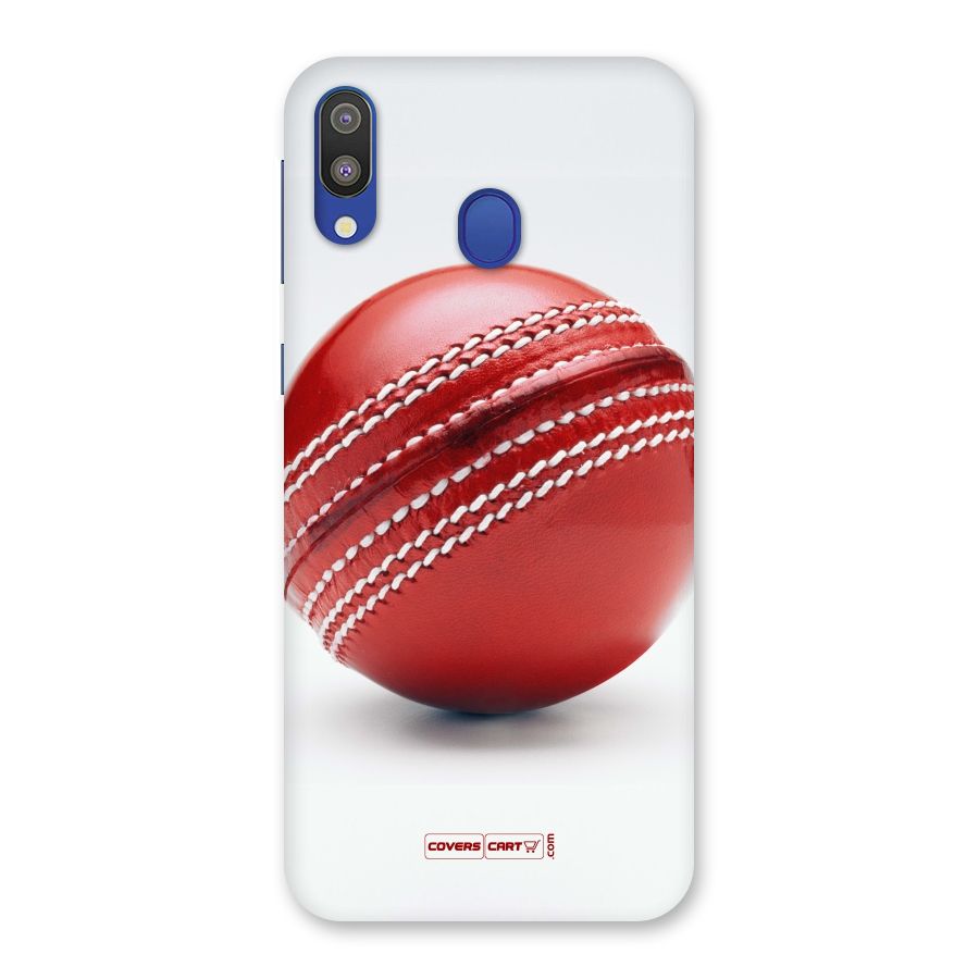 Red International Cricket Ball Back Case for Galaxy M20