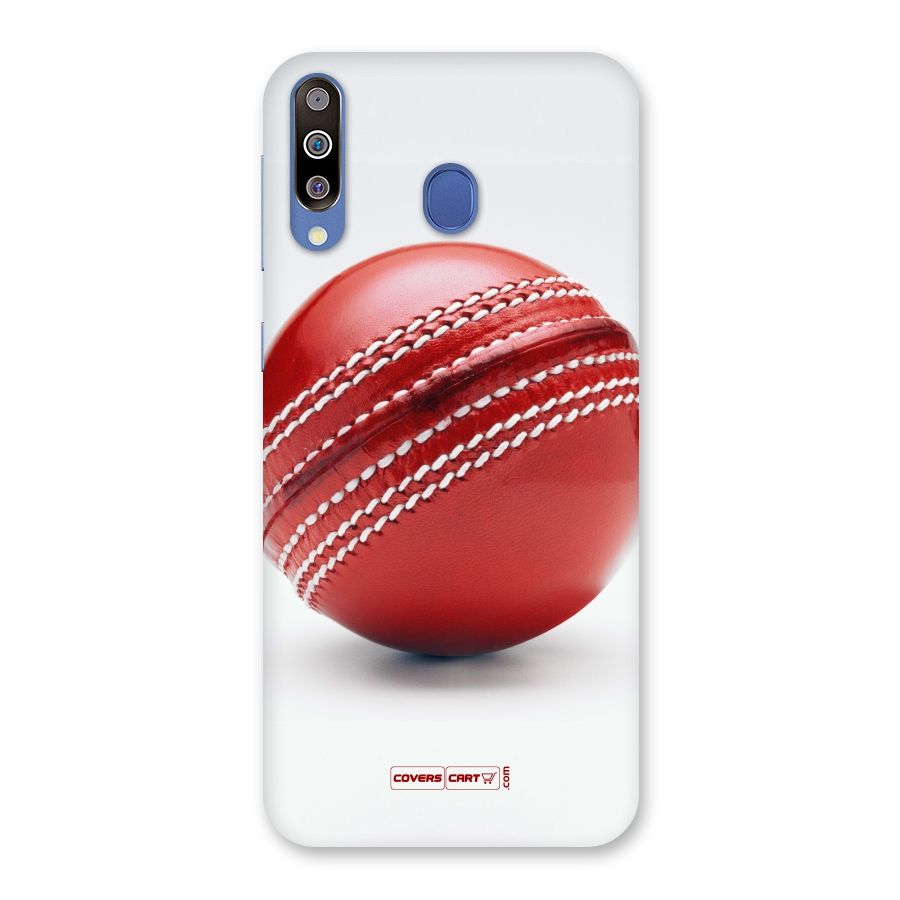 Red International Cricket Ball Back Case for Galaxy M30