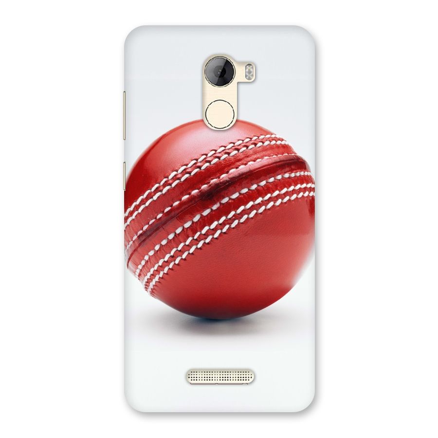 Red International Cricket Ball Back Case for Gionee A1 LIte
