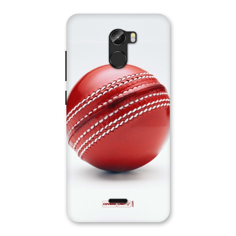 Red International Cricket Ball Back Case for Gionee X1