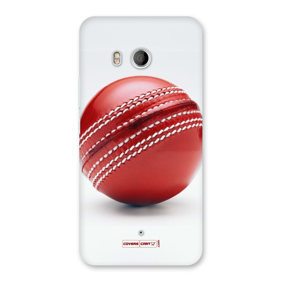 Red International Cricket Ball Back Case for HTC U11