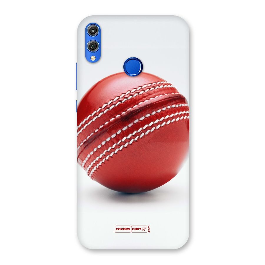 Red International Cricket Ball Back Case for Honor 8X