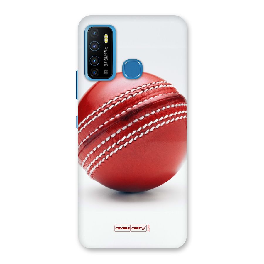 Red International Cricket Ball Back Case for Infinix Hot 9