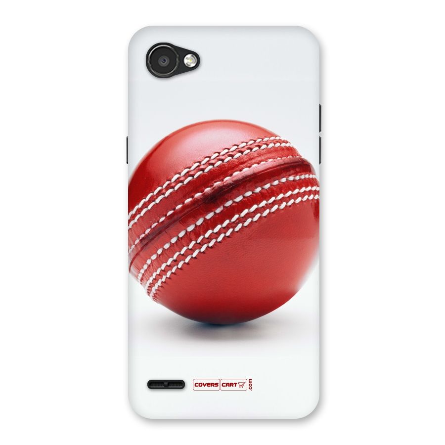 Red International Cricket Ball Back Case for LG Q6