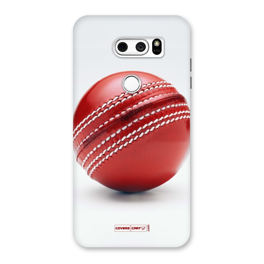 Red International Cricket Ball Back Case for LG V30