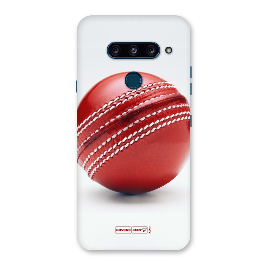 Red International Cricket Ball Back Case for LG  V40 ThinQ