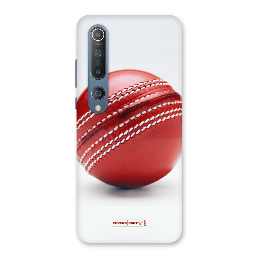 Red International Cricket Ball Back Case for Mi 10