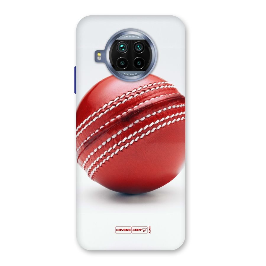 Red International Cricket Ball Back Case for Mi 10i