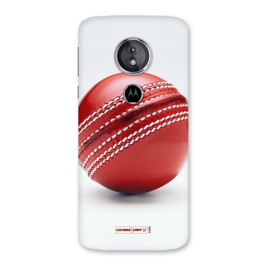 Red International Cricket Ball Back Case for Moto E5