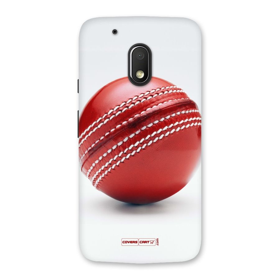Red International Cricket Ball Back Case for Moto G4 Play