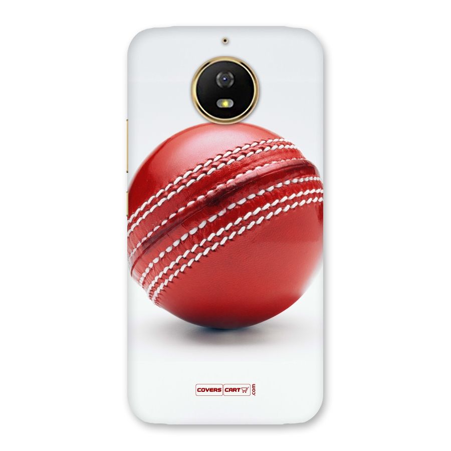 Red International Cricket Ball Back Case for Moto G5s