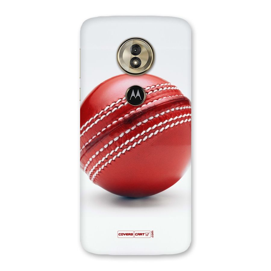 Red International Cricket Ball Back Case for Moto G6 Play