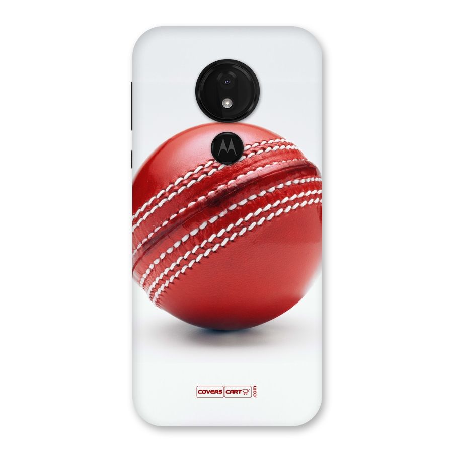 Red International Cricket Ball Back Case for Moto G7 Power