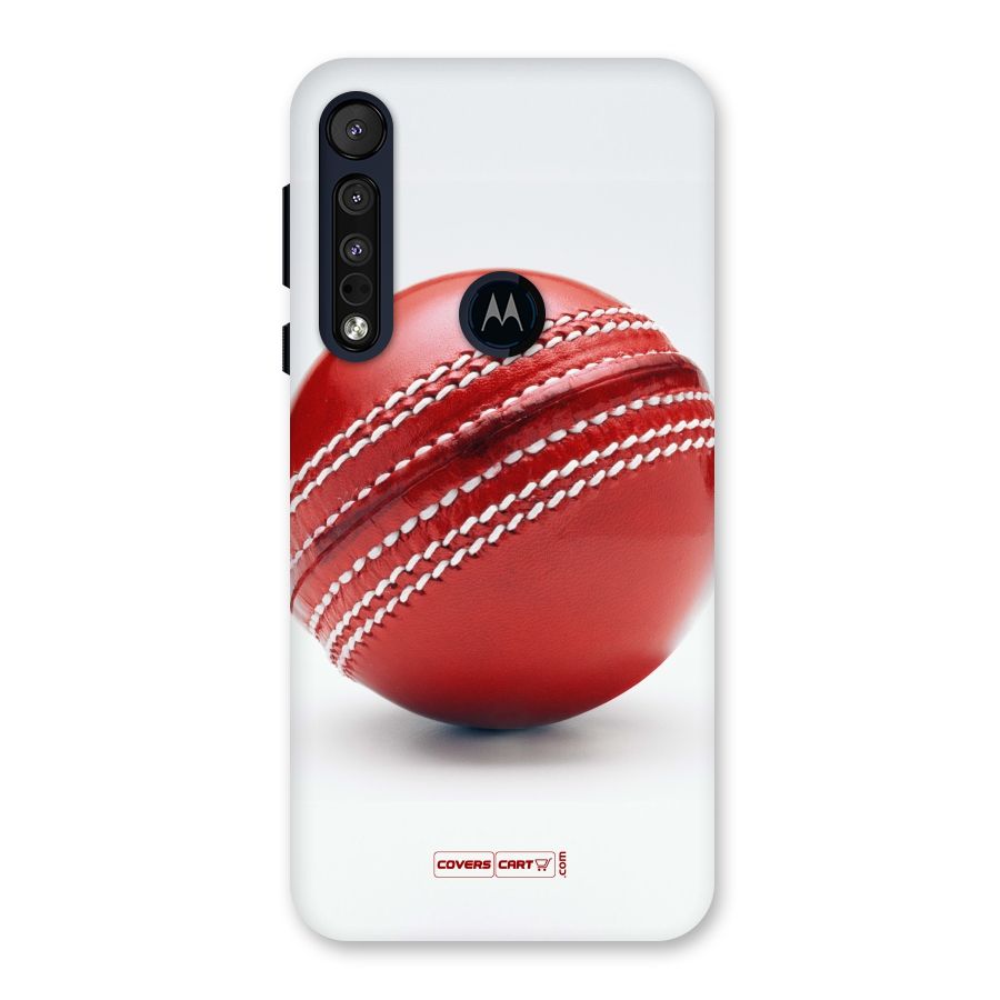Red International Cricket Ball Back Case for Motorola One Macro