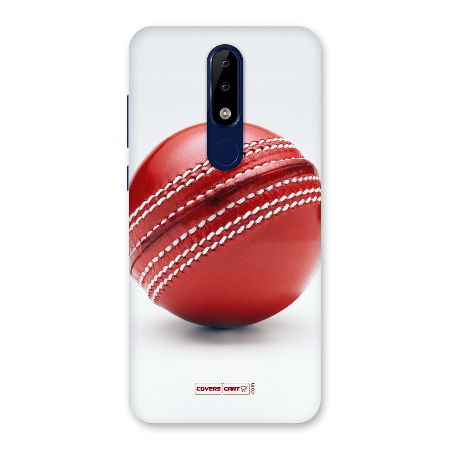 Red International Cricket Ball Back Case for Nokia 5.1 Plus