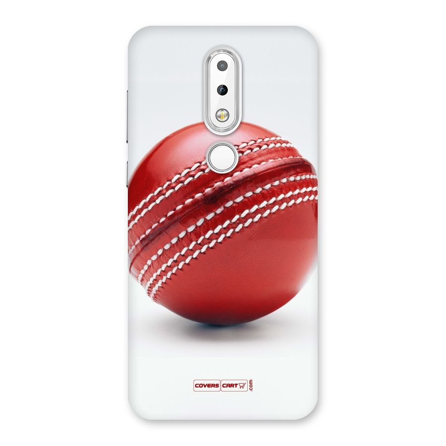 Red International Cricket Ball Back Case for Nokia 6.1 Plus