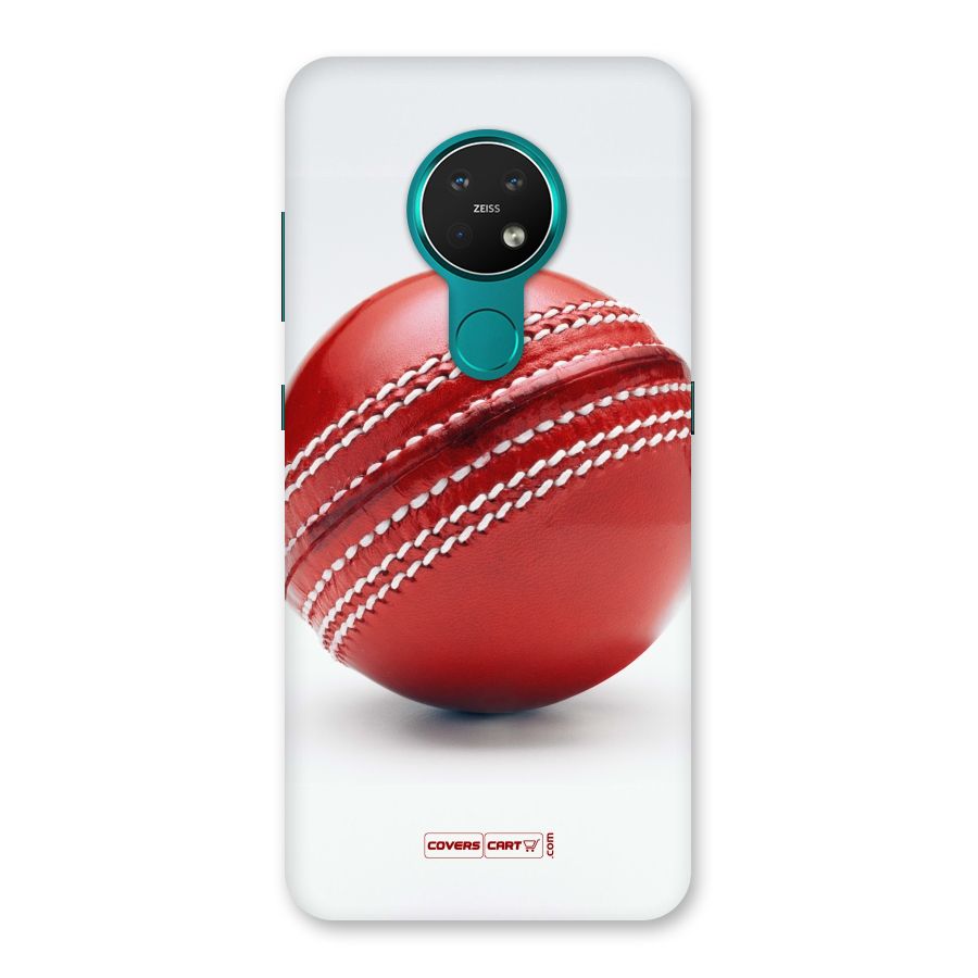 Red International Cricket Ball Back Case for Nokia 7.2