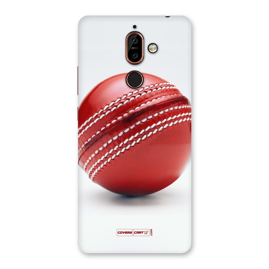 Red International Cricket Ball Back Case for Nokia 7 Plus