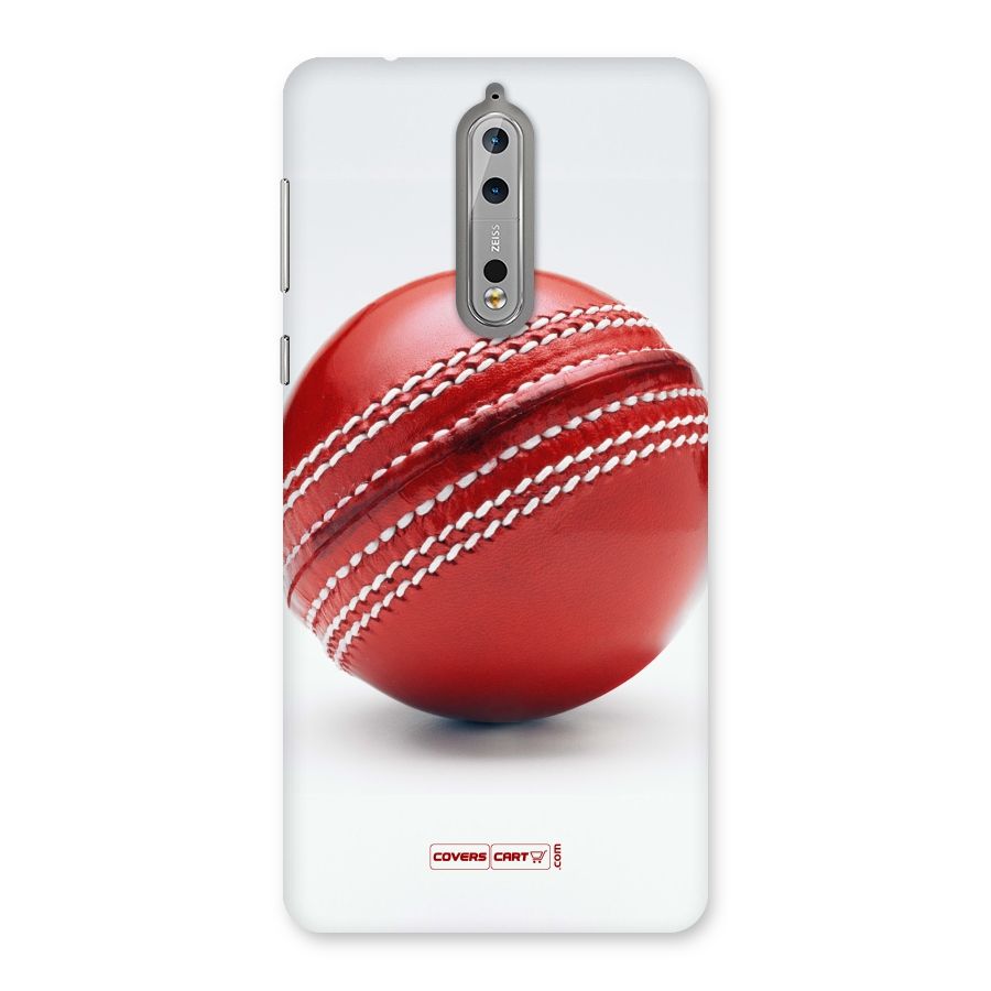 Red International Cricket Ball Back Case for Nokia 8