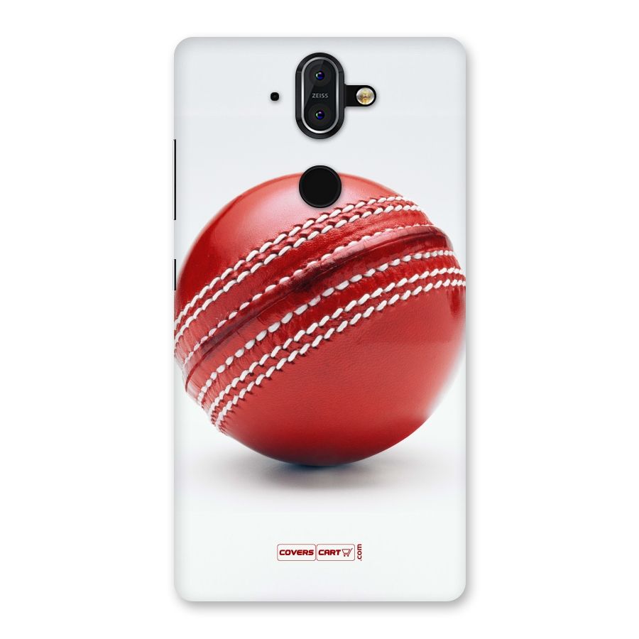 Red International Cricket Ball Back Case for Nokia 8 Sirocco