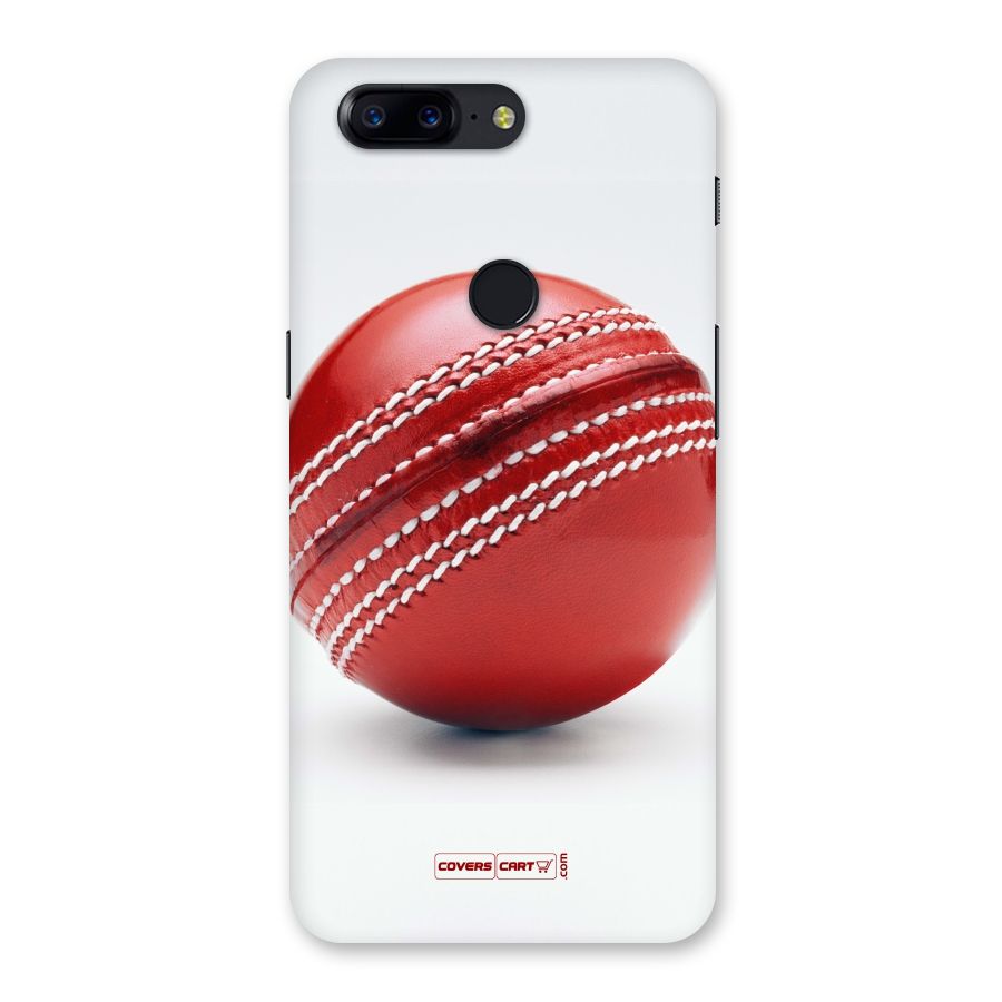 Red International Cricket Ball Back Case for OnePlus 5T
