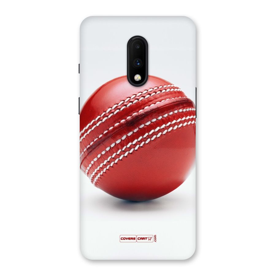 Red International Cricket Ball Back Case for OnePlus 7