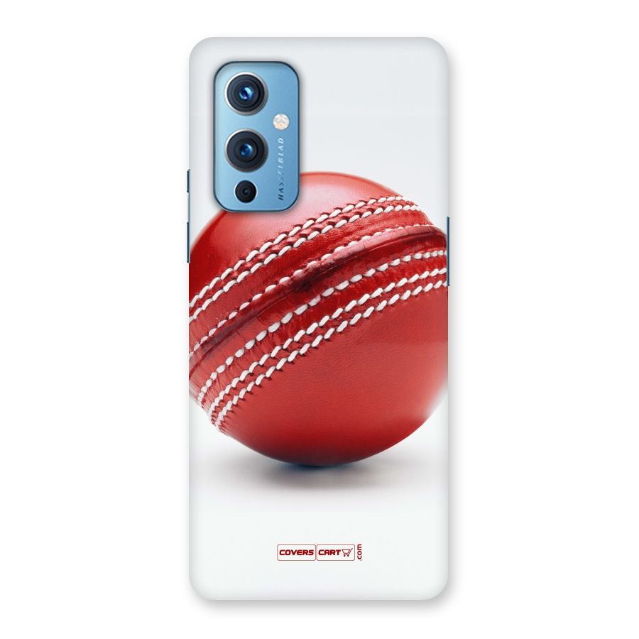 Red International Cricket Ball Back Case for OnePlus 9