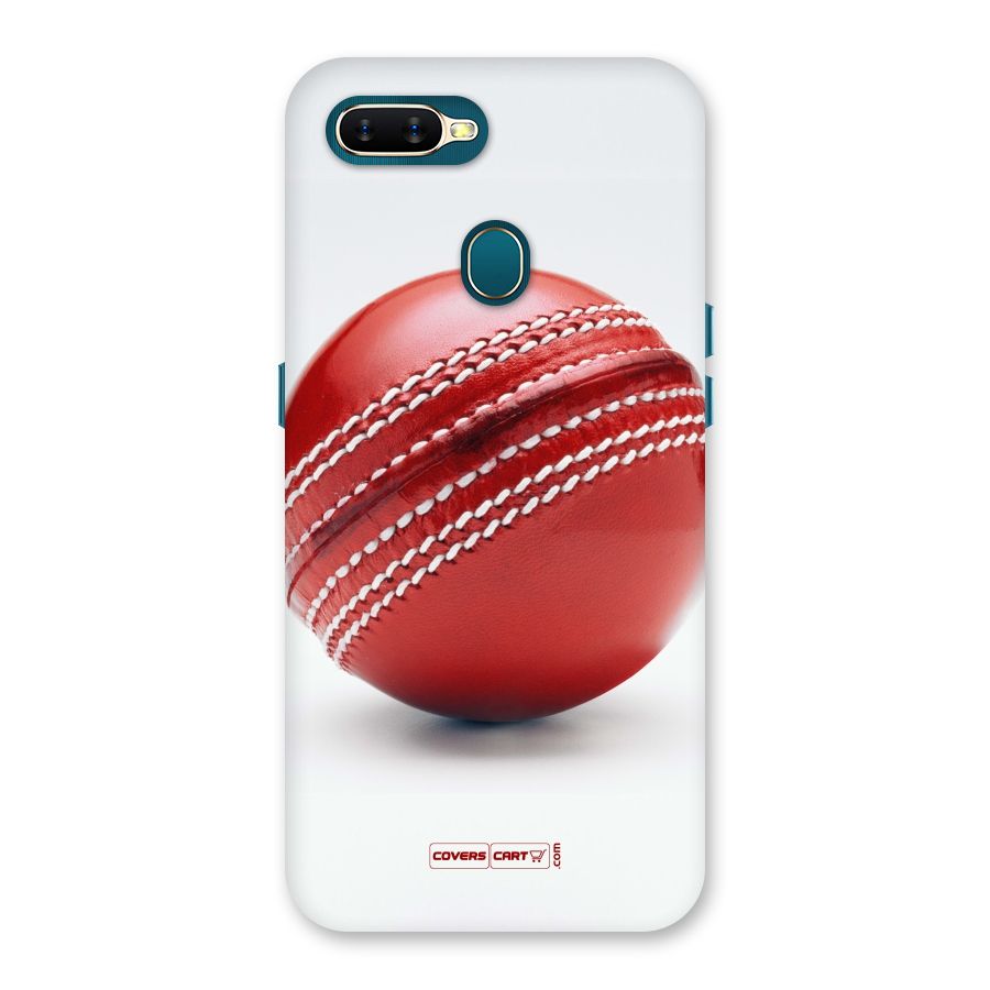 Red International Cricket Ball Back Case for Oppo A11k