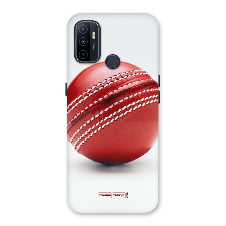 Red International Cricket Ball Back Case for Oppo A32