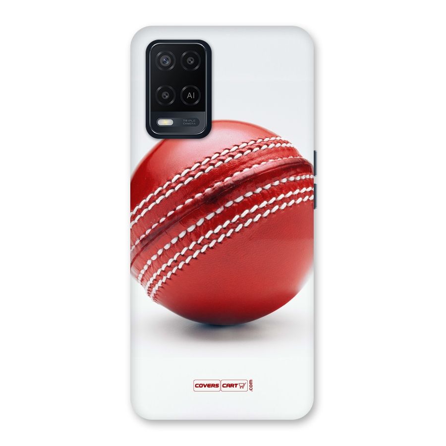 Red International Cricket Ball Back Case for Oppo A54