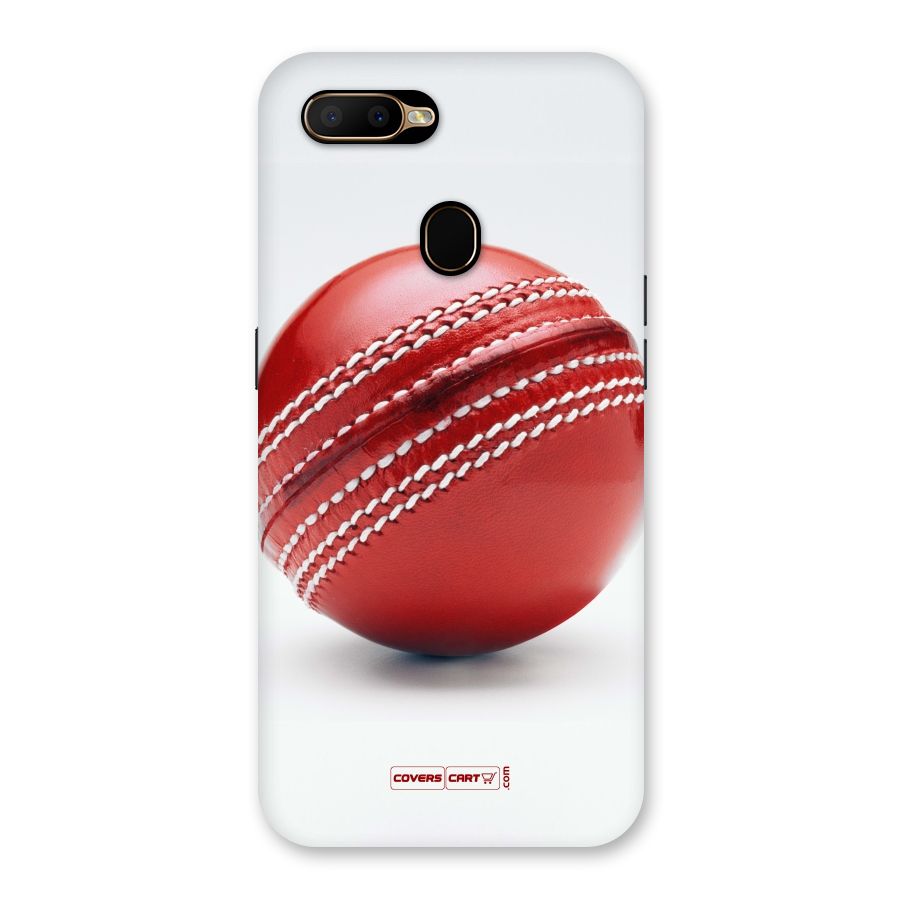 Red International Cricket Ball Back Case for Oppo A5s