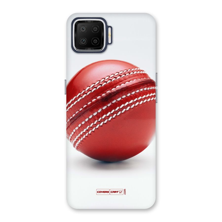 Red International Cricket Ball Back Case for Oppo F17