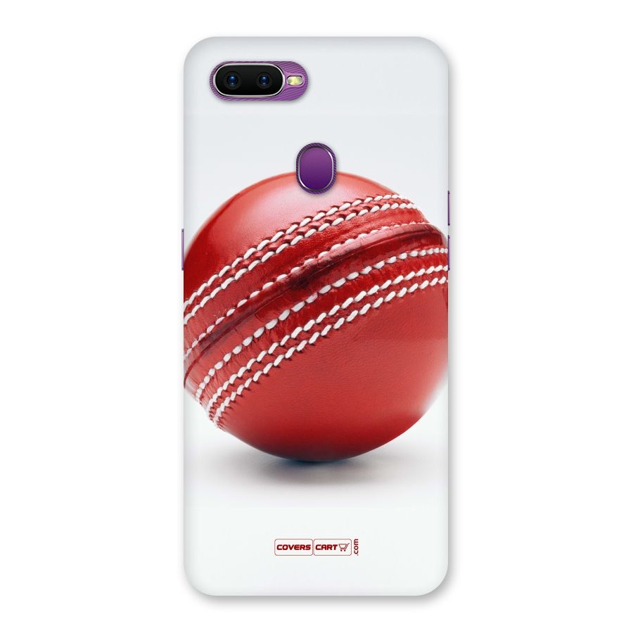 Red International Cricket Ball Back Case for Oppo F9