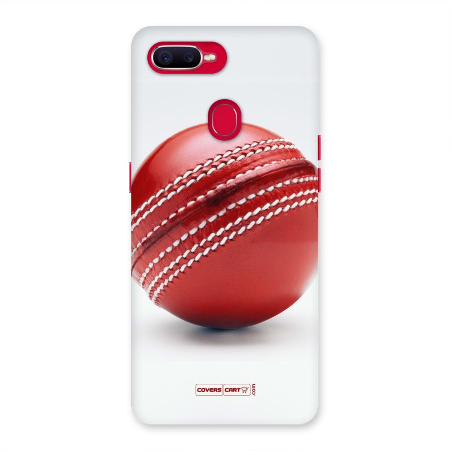 Red International Cricket Ball Back Case for Oppo F9 Pro