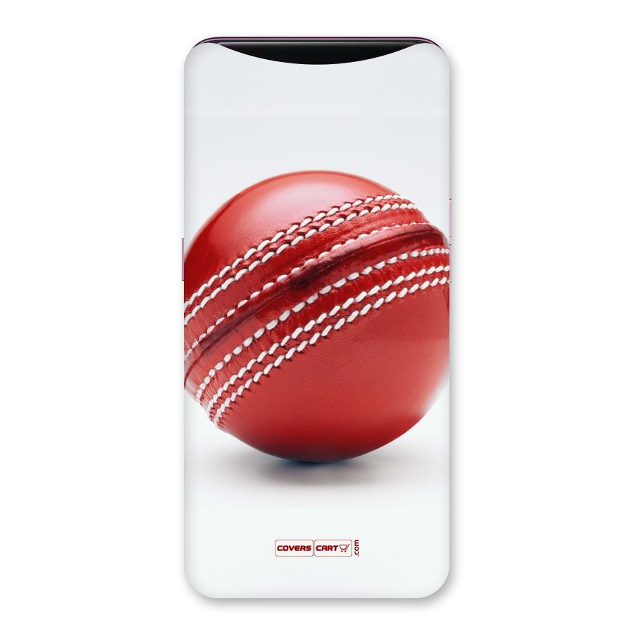 Red International Cricket Ball Back Case for Oppo Find X