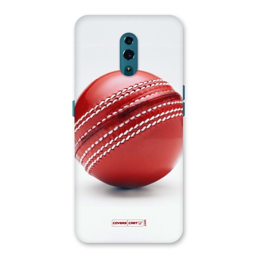 Red International Cricket Ball Back Case for Oppo Reno