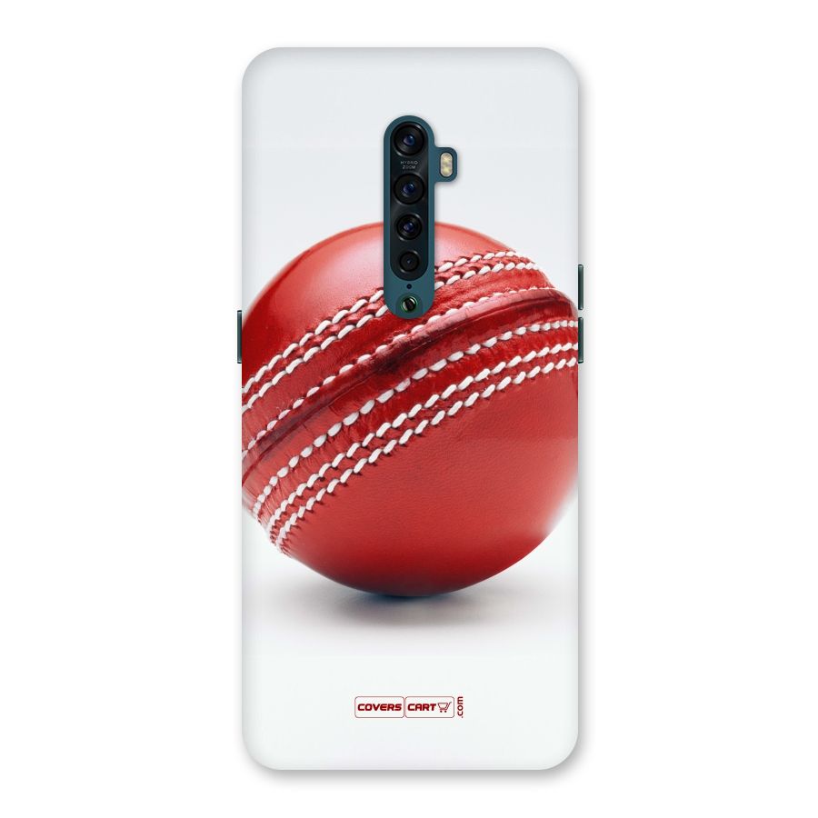 Red International Cricket Ball Back Case for Oppo Reno2