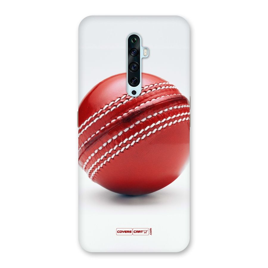 Red International Cricket Ball Back Case for Oppo Reno2 Z